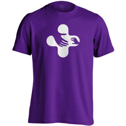 Jövő-Óvó gyermekgyógyászati férfi póló (lila)