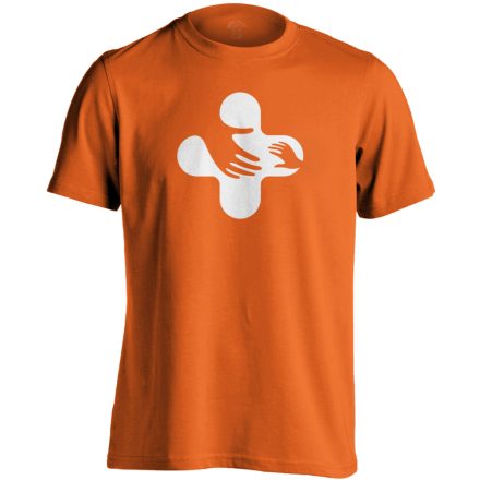 Jövő-Óvó gyermekgyógyászati férfi póló (narancssárga)