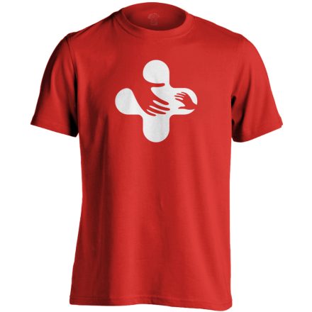 Jövő-Óvó gyermekgyógyászati férfi póló (piros)