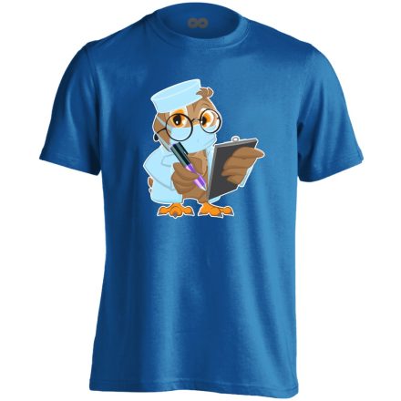 Bubó gyermekgyógyászati férfi póló (kék)