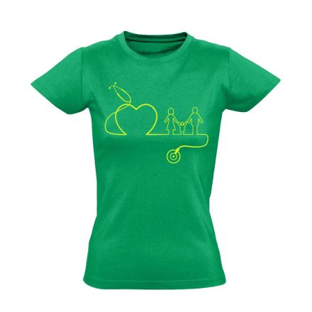 DokiMisszió háziorvosi női póló (zöld)