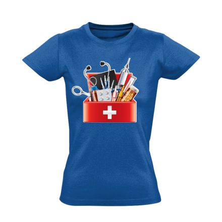 EszközTár háziorvosi női póló (kék)