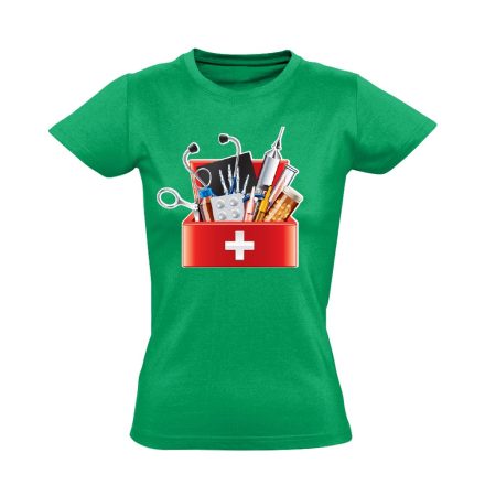 EszközTár háziorvosi női póló (zöld)