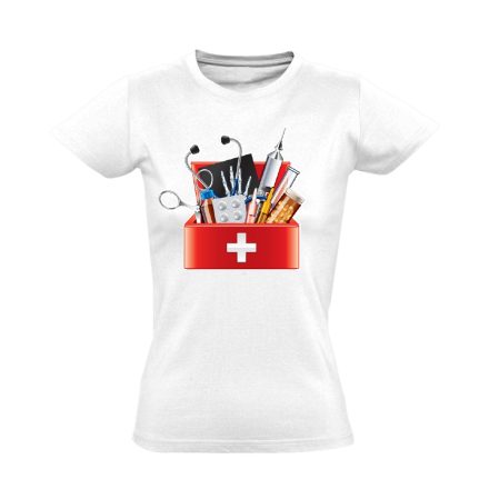 EszközTár háziorvosi női póló (fehér)