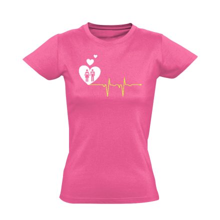 A Szeretet Segít intenzív osztályos női póló (rózsaszín)
