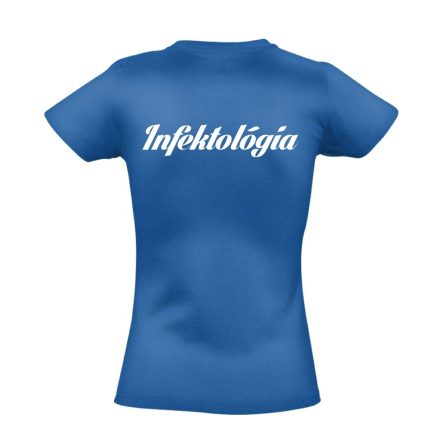Infektológia női póló (kék)