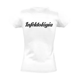 Infektológia női póló (fehér)