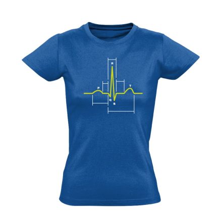 Sci-Szív kardiológiai női póló (kék)