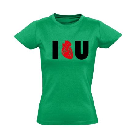 I.L.U. kardiológiai női póló (zöld)