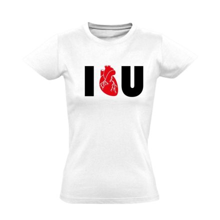 I.L.U. kardiológiai női póló (fehér)