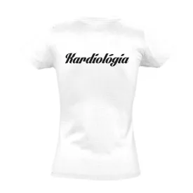 Kardiológia női póló (fehér)