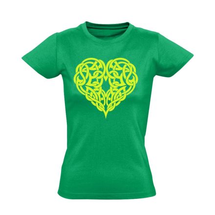 SzívTetkó kardiológiai női póló (zöld)