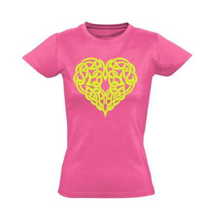 SzívTetkó kardiológiai női póló (rózsaszín)