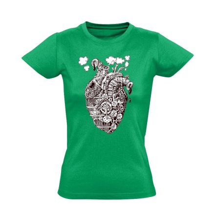 GépSzív kardiológiai női póló (zöld)