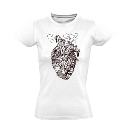 GépSzív kardiológiai női póló (fehér)