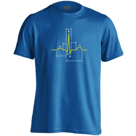 Sci-Szív kardiológiai férfi póló (kék)