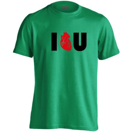 I.L.U. kardiológiai férfi póló (zöld)