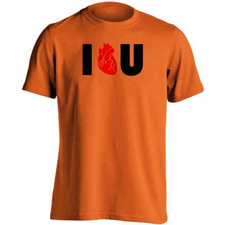 I.L.U. kardiológiai férfi póló (narancssárga)