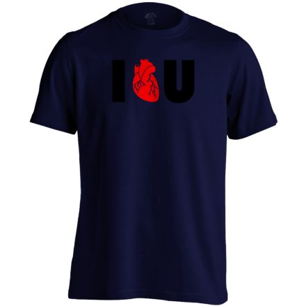I.L.U. kardiológiai férfi póló (tengerészkék)
