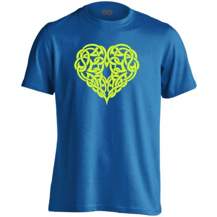 SzívTetkó kardiológiai férfi póló (kék)