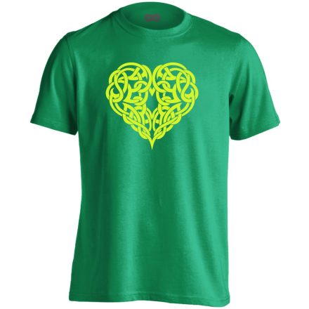 SzívTetkó kardiológiai férfi póló (zöld)