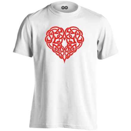 SzívTetkó kardiológiai férfi póló (fehér)