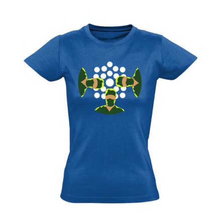 NézőPont központi műtős női póló (kék)