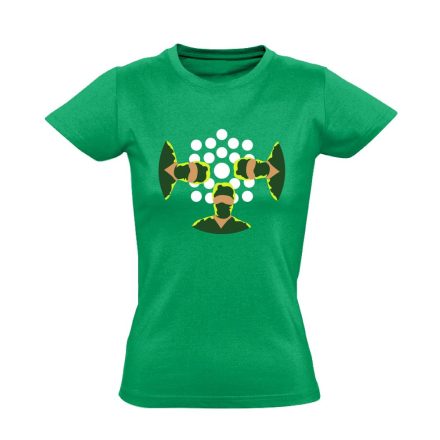 NézőPont központi műtős női póló (zöld)