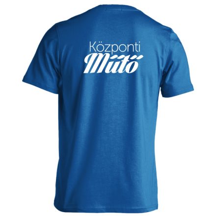 Központi műtő férfi póló (kék)