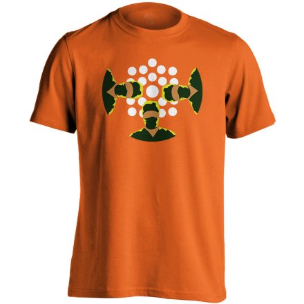NézőPont központi műtős férfi póló (narancssárga)