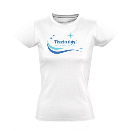 Tiszta ügy sterilizáló női póló (fehér)