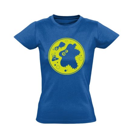 Bacik laboros/mikrobiológiai női póló (kék)