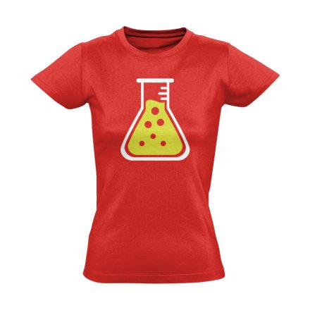 LombikBuggy laboros/mikrobiológiai női póló (piros)