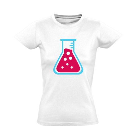 LombikBuggy laboros/mikrobiológiai női póló (fehér)
