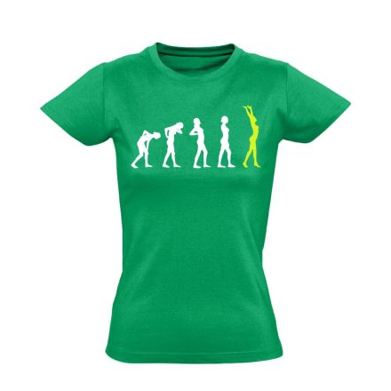 Stáció masszázs női póló (zöld)