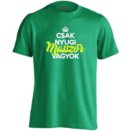 Masszőr vagyok masszázs férfi póló (zöld)