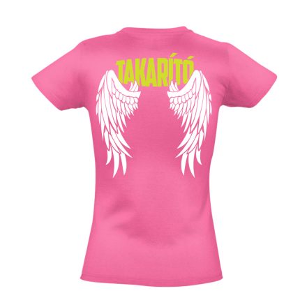 TakarítóAngyal egészségügyi női póló (rózsaszín)
