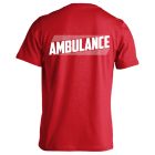 Mentős egyenpóló, férfi (piros)