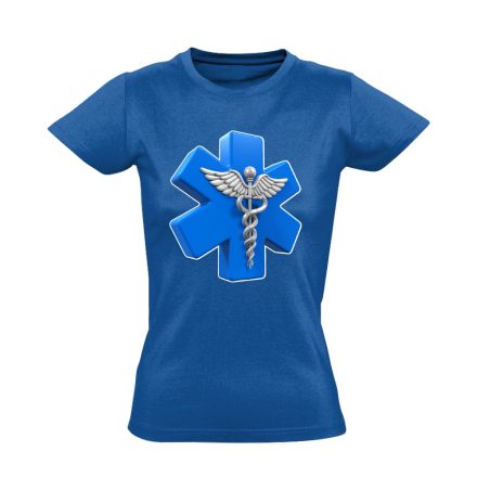 HáromDé mentős női póló (kék)