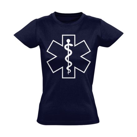 Szimbólum női mentős póló (tengerészkék)