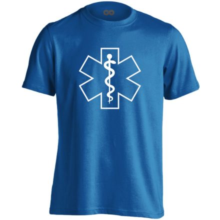 Szimbólum mentős férfi póló (kék)