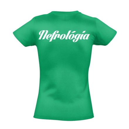 Nefrológiai női póló (zöld)
