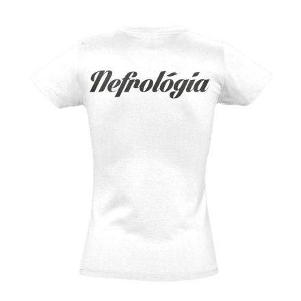 Nefrológiai női póló (fehér)