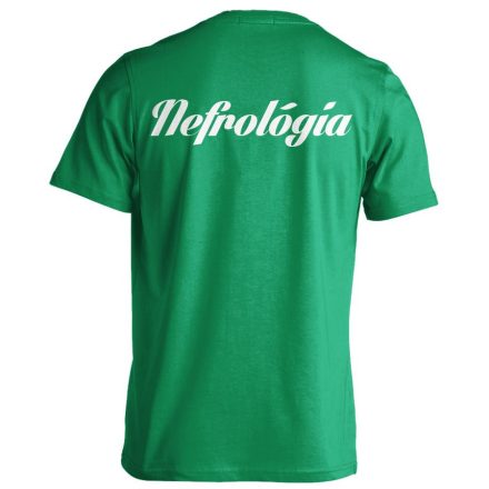 Nefrológiai férfi póló (zöld)