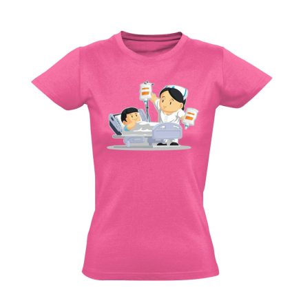 RádVigyáz nővér női póló (rózsaszín) akciós póló - XS