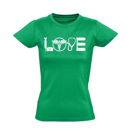 SzerelemElemek nővér női póló (zöld)