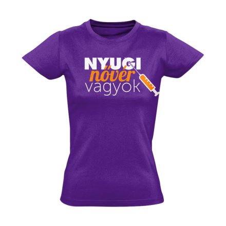 Nyugi, nővér vagyok! nővér póló (lila)