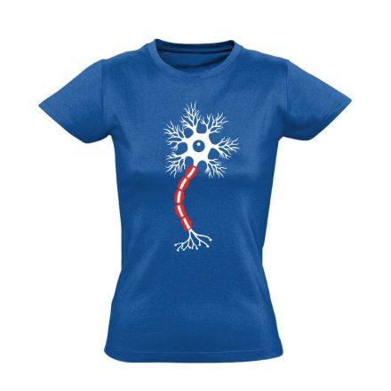 Idegsejt neurológiai női póló (kék)