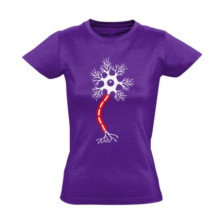 Idegsejt neurológiai női póló (lila)