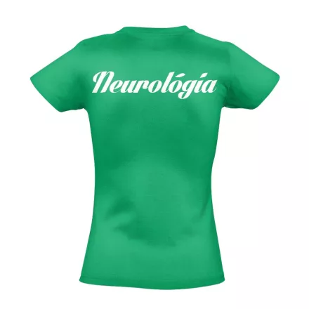 Neurológia női póló (zöld)